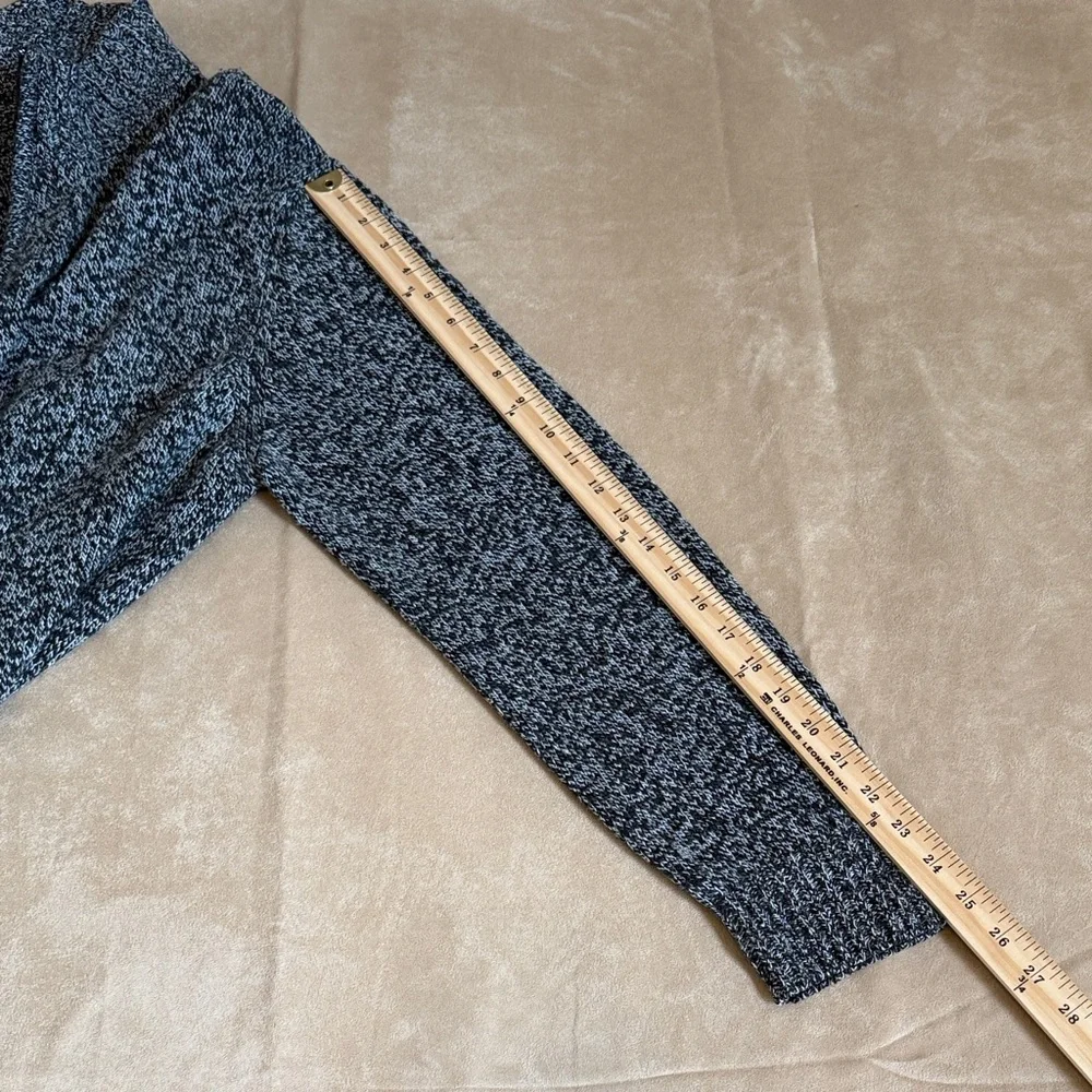 Giorgiolini Black and Gray Grandpacore Cashmere Wool Blend Sweater Size L